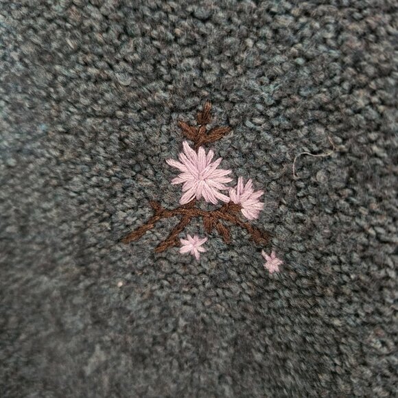 Madewell Plus Embroidered Cross-Stitch Floral Pullover Sweater – Size S - Picture 2 of 8
